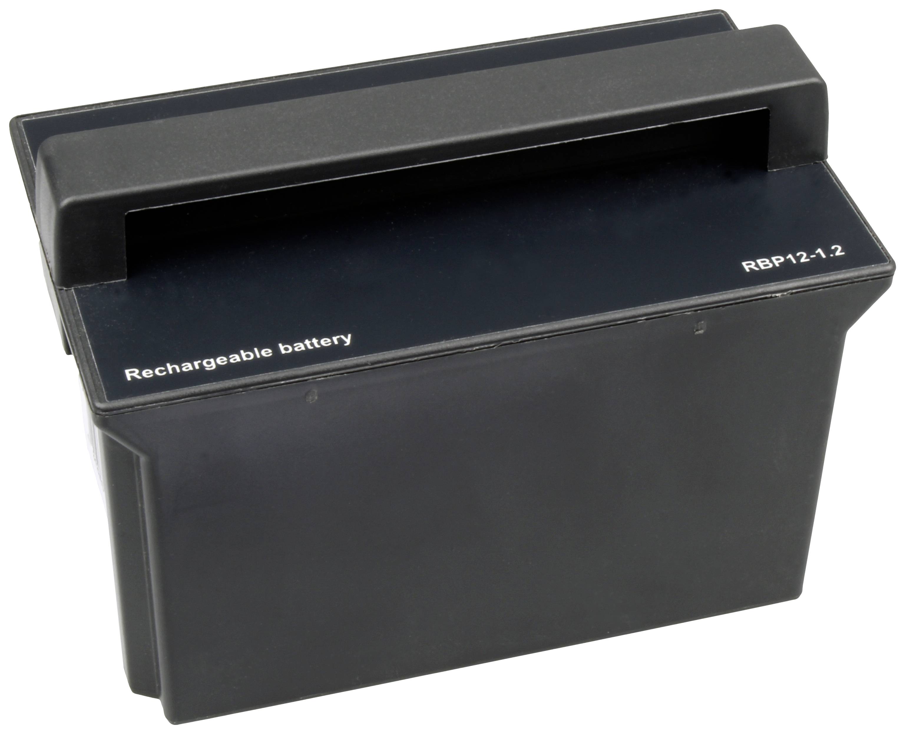 RAVAS Hubwagen Ersatzakku Blybatteri 12 V 1.2 Ah Bly AGM (B x H x D) 70 x 85 x 120 mm Kontaktpol