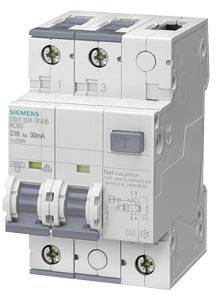 Siemens 5SU13247KX10 Jordfelsbrytare/Säkerhetsbrytare 10 A 0.03 A 110 V