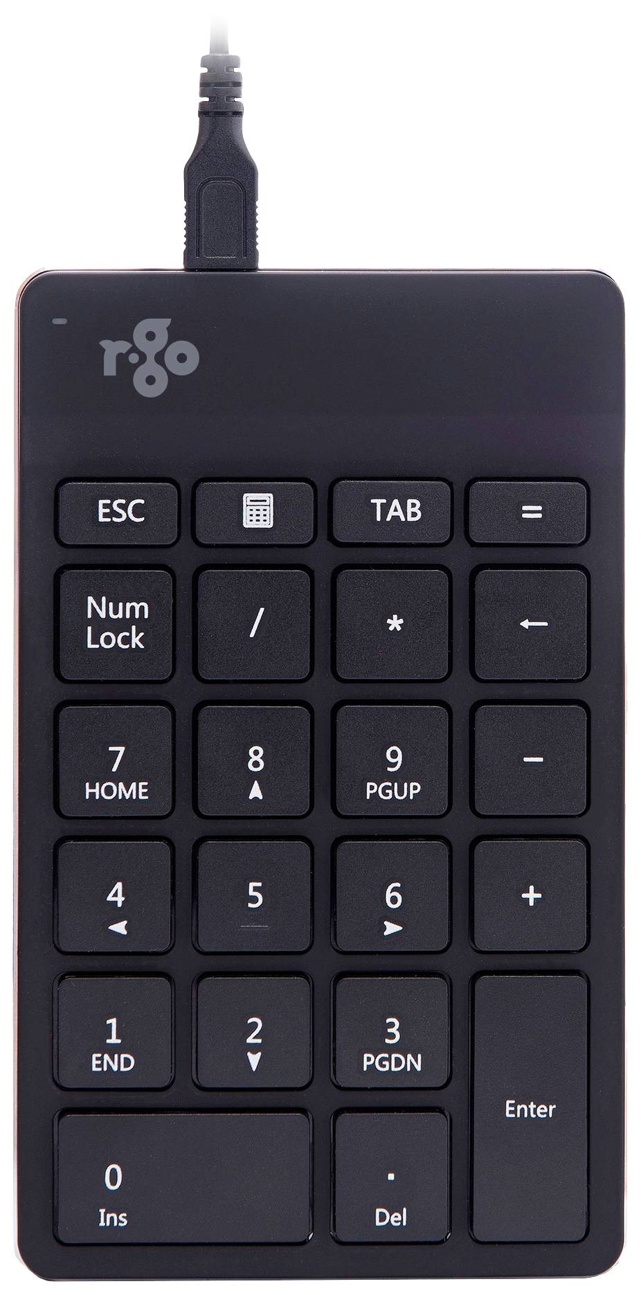 R-GO Tools Numpad Break Numeriskt tangentbord Sladd Ergonomisk Svart