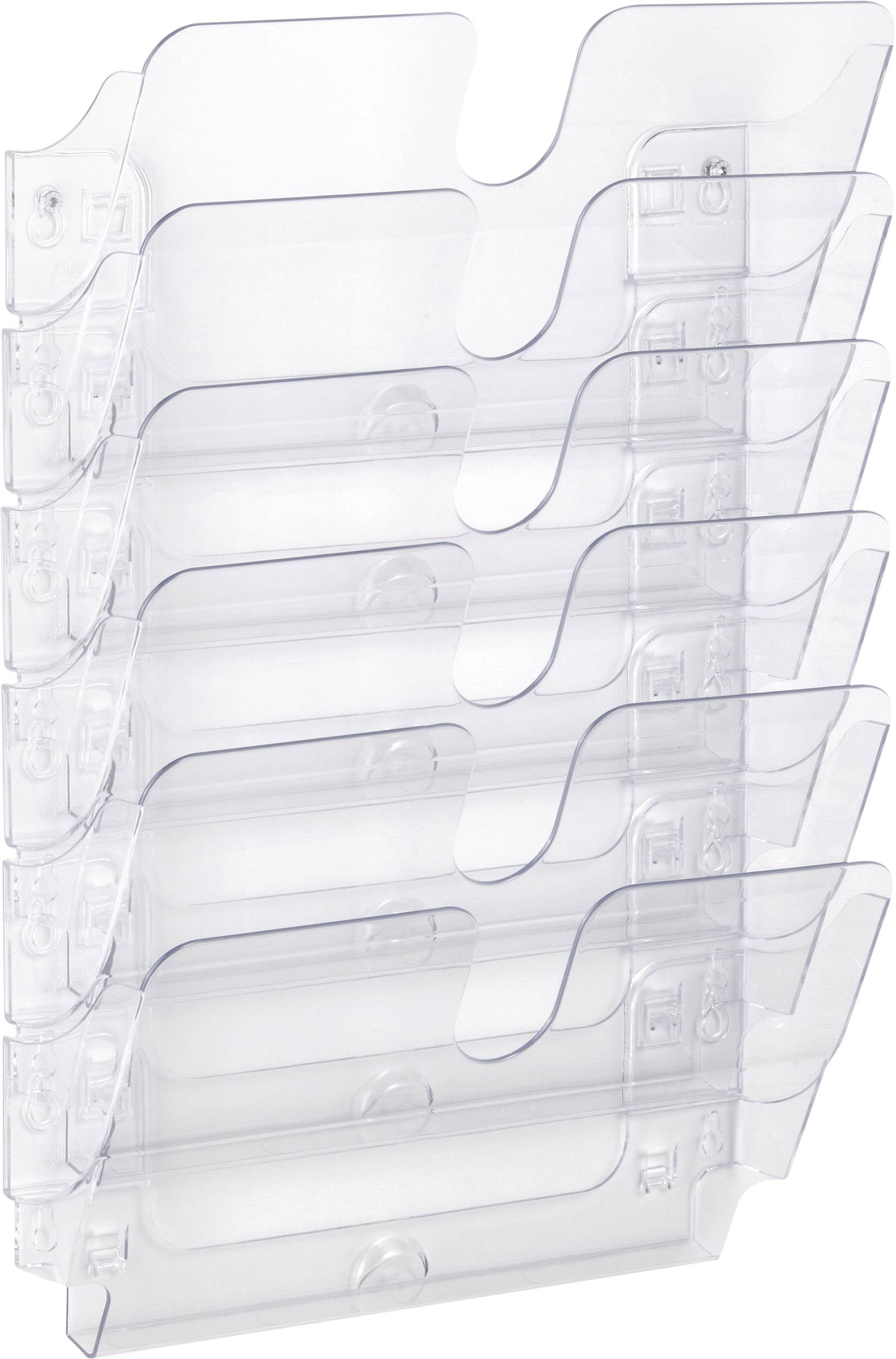 Durable FLEXIPLUS 6 A4 QUER 1700014401 Prospekthållare Svart, Transparent DIN A4 tvärs Ytantal 6 1 st (B x H x D) 340 x