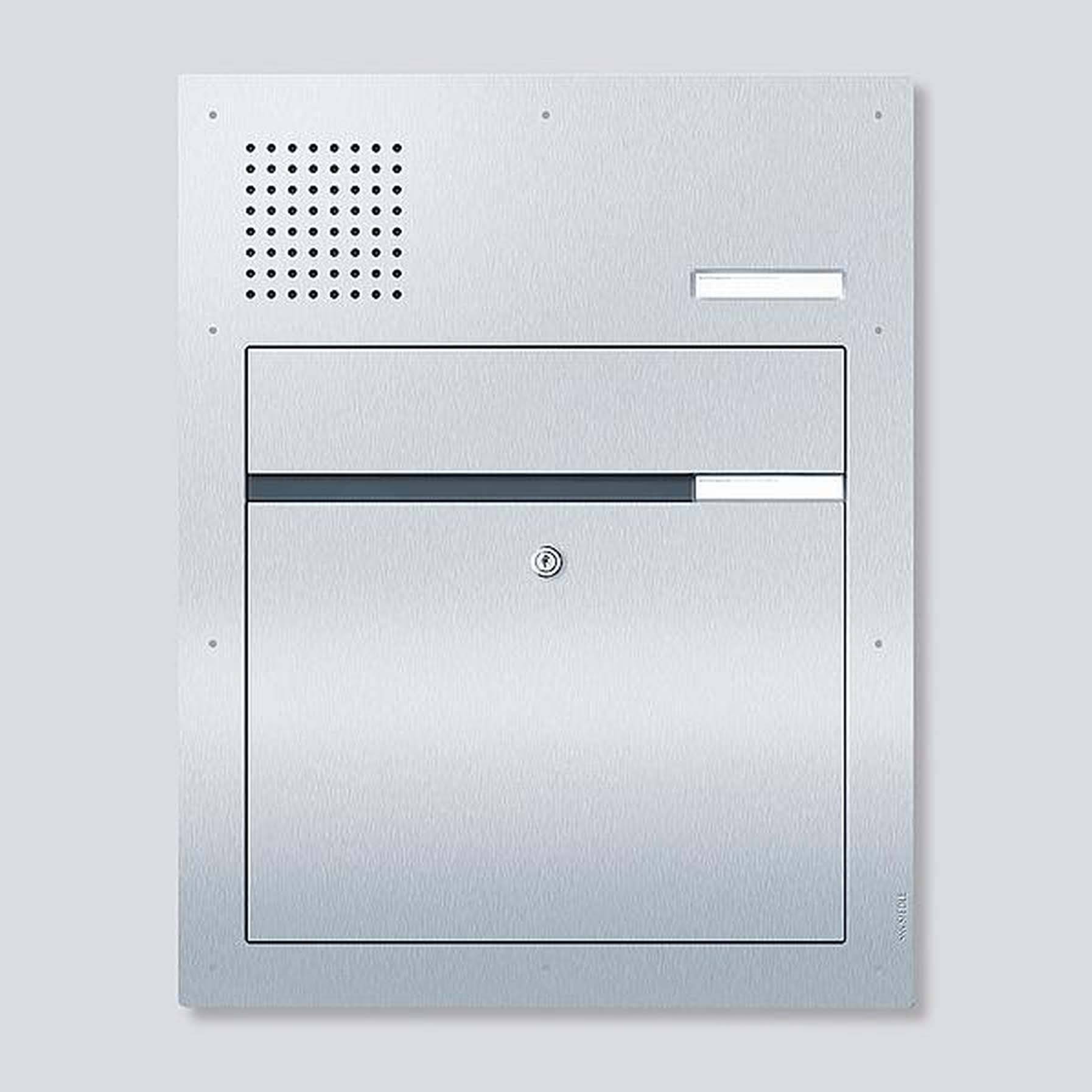 Siedle 210007722-00 F CL BF3A 01 B-0 Genomkastsystem för brevlådor Ickerostande stål Silver
