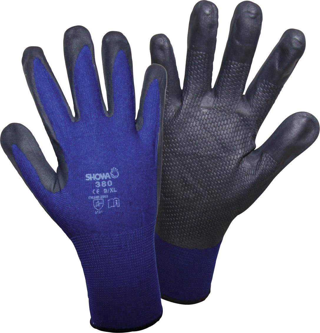 Showa 1163-6 380 NBR Nylon Arbetshandske Storlek (handskar): 6, S EN 388 CAT II 1 par