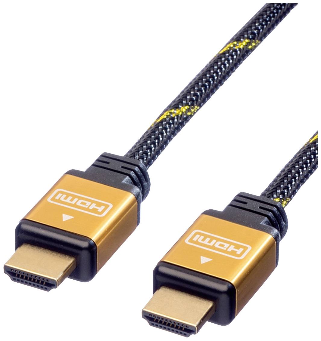 Roline HDMI Anslutningskabel HDMI-A-kontakt, HDMI-A-kontakt 15.00 m Flerfärgad 11.04.5560 Skärmad HDMI-kabel