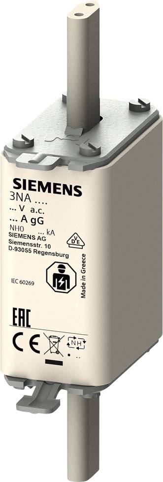 Siemens 3NA3032 Säkringsinsats Säkringsstorlek = 0 125 A 500 V 1 st