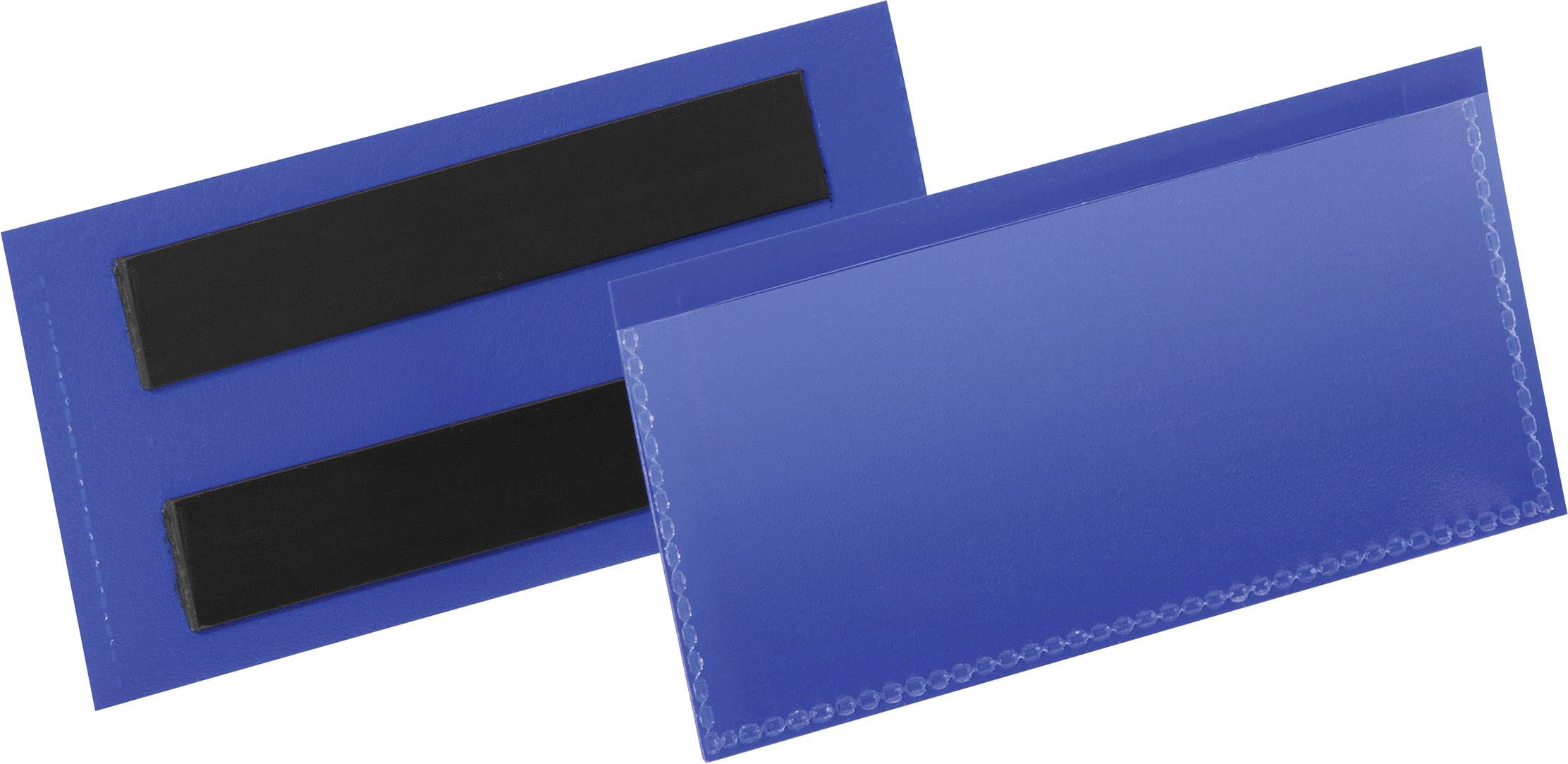 Durable Magnetisk etikettväska 174107 Blå 100 mm x 38 mm 50 st