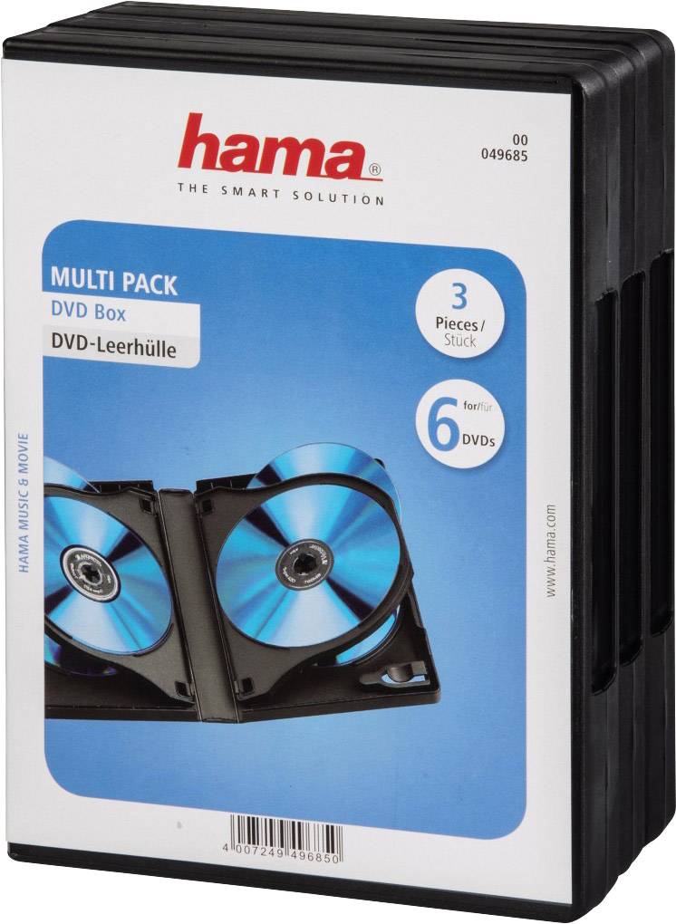 DVD tomhöljen multi 6 DVD-skivor, 3-pack