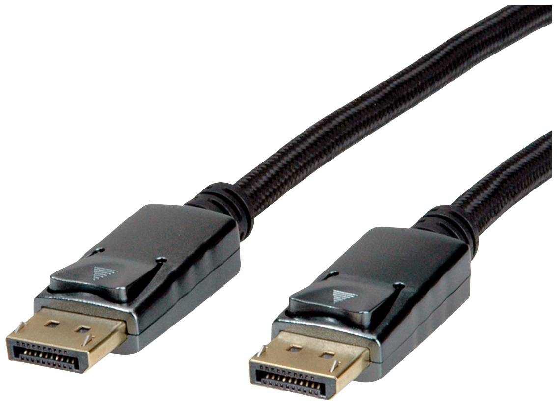 Roline DisplayPort Anslutningskabel DisplayPort-kontakt, DisplayPort-kontakt 2.00 m Flerfärgad 11.04.5867 8K UHD Display