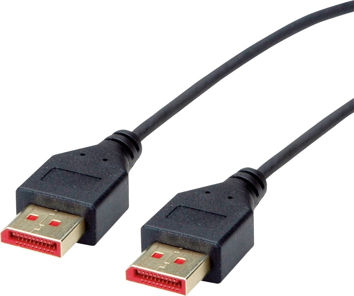 Roline DisplayPort Anslutningskabel DisplayPort-kontakt, DisplayPort-kontakt 1.00 m Svart 11.04.5960 Skärmad DisplayPort