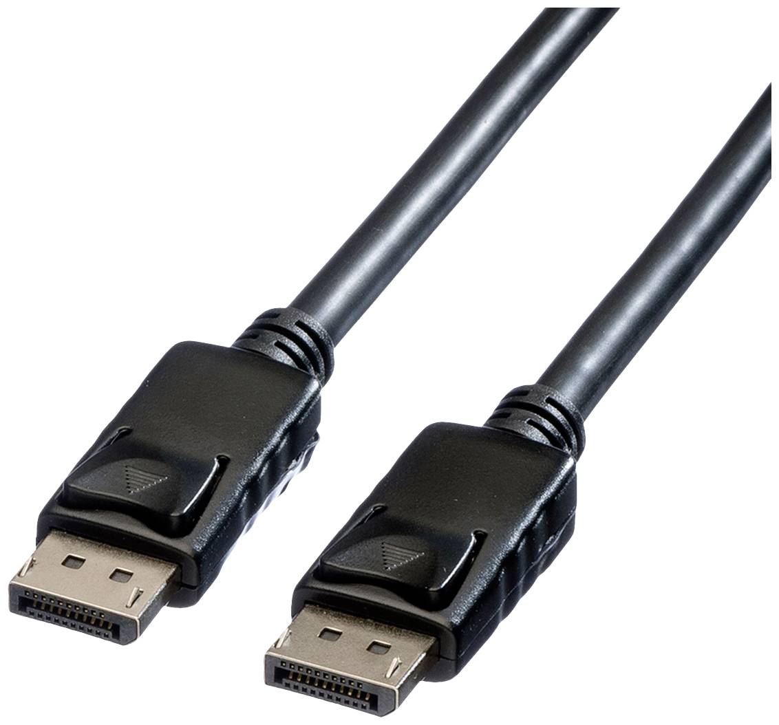 Roline DisplayPort Anslutningskabel DisplayPort-kontakt, DisplayPort-kontakt 1.00 m Svart 11.04.5980 Skärmad DisplayPort