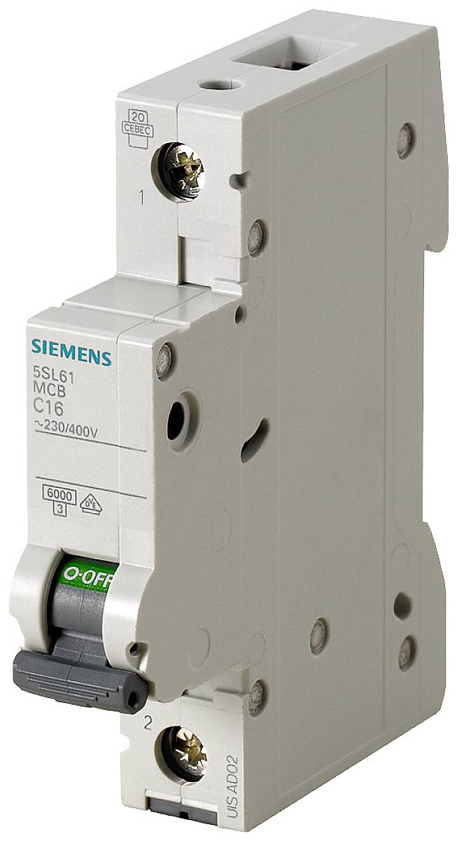 Siemens 5SL61027 5SL6102-7 Automatsäkring 2 A 400 V
