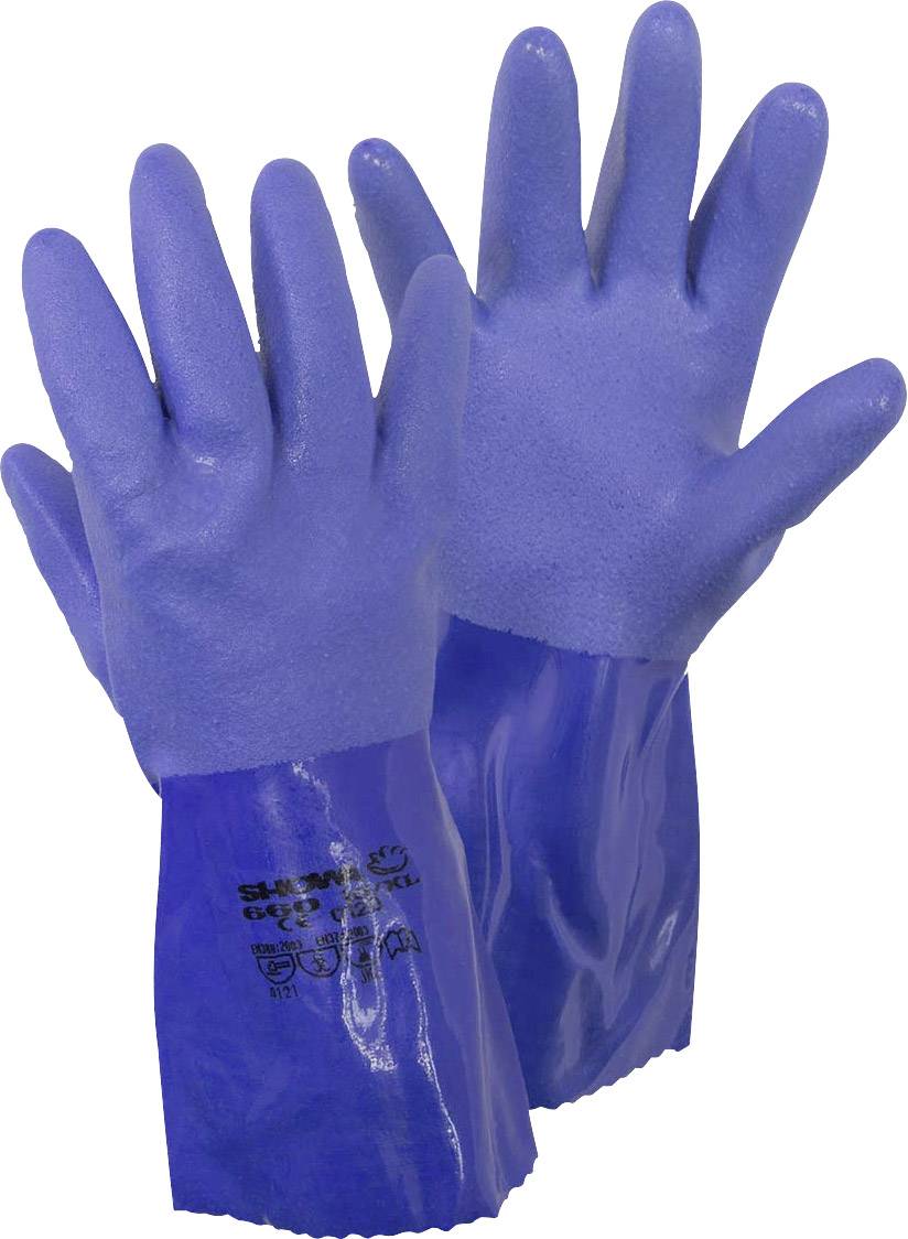 Showa 4708 XL 660 Gr. XL Bomullstyg, PVC Kemikaliehandskar Storlek (handskar): 10, XL EN 388:2016, EN 374-1:2016/ Typ B,