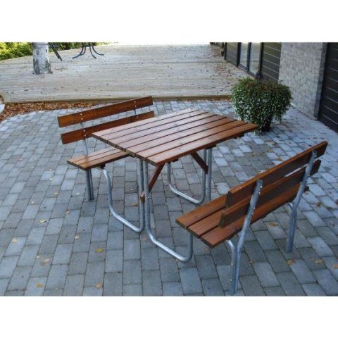Eden Wood EW 0906-8100 Picknickbord 100 cm Svart