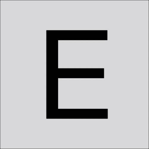 RZB 99220.003.E Bokstaven ”E” stor. 40 mm 1 st