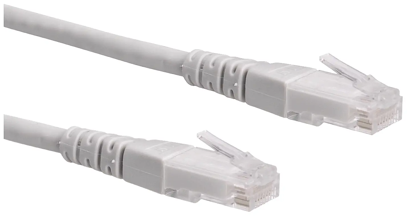 Roline 21.15.0935 RJ45 Nätverkkabel, Patchkabel CAT 6 U/UTP 5.00 m Grå oskärmad 1 st