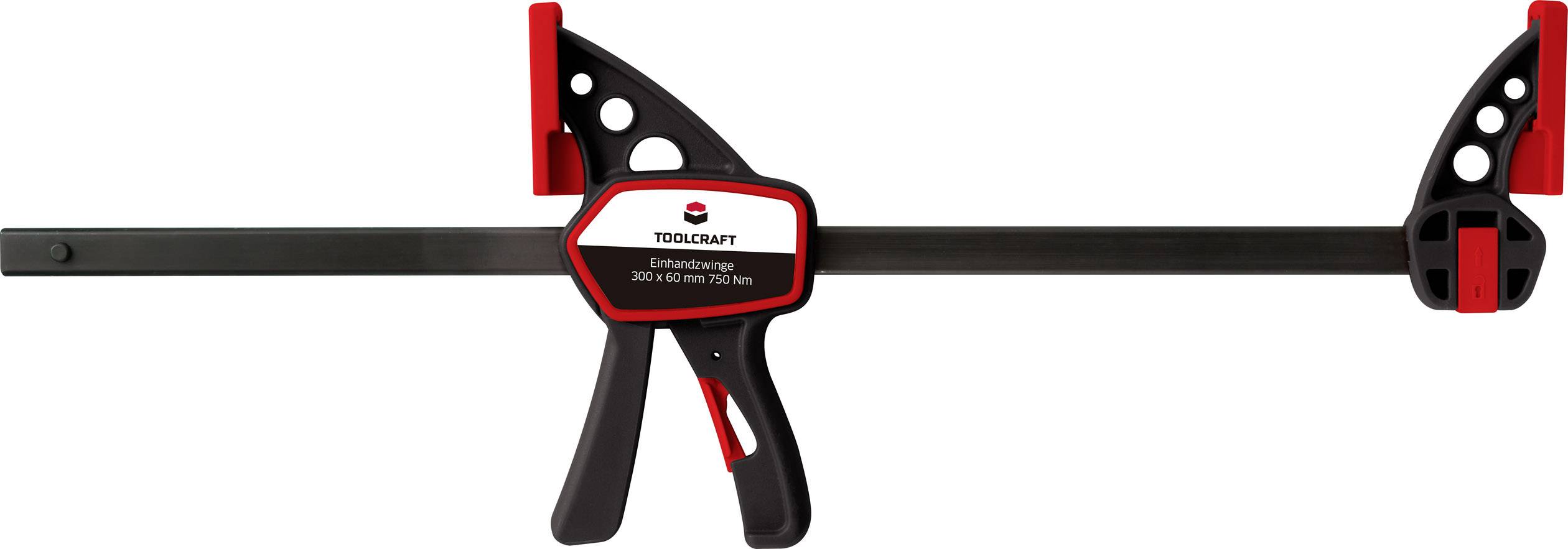 Enhandstving 300 x 60 mm 750 Nm TOOLCRAFT TO-4986714 Spännvidd (max.):300 mm Mått – Längd: 436 mm Gapdjup:63 mm