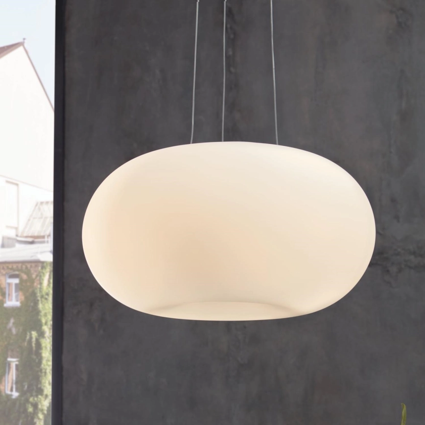 EGLO – Ljuskrona med textilsladd OPTICA 2xE27/60W diameter 45 cm