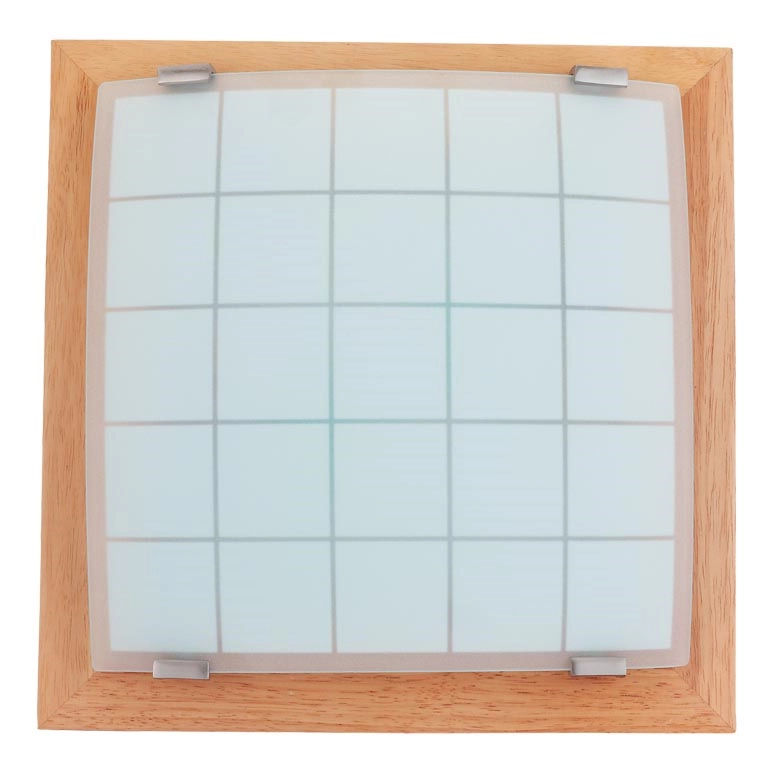 Vägg taklampa GEOMETRICA 1xE27/60W/230V gummiträd 30×30 cm
