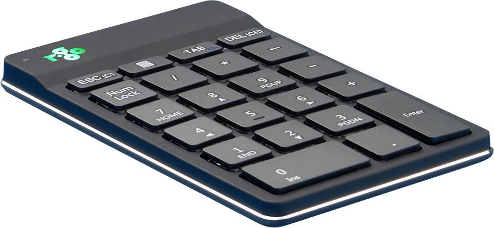 R-GO Tools Numpad Break Numeriskt tangentbord Bluetooth, Sladdlös Ergonomisk, Tysta knappar Svart