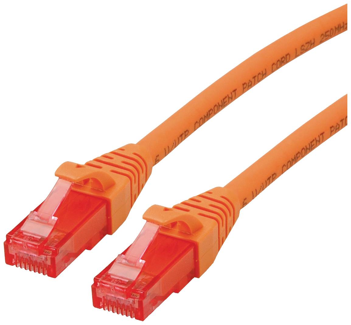 Roline 21.15.2573 RJ45 Nätverkkabel, Patchkabel CAT 6 U/UTP 3.00 m Orange oskärmad, Halogenfri, Flamskyddsmedel 1 st