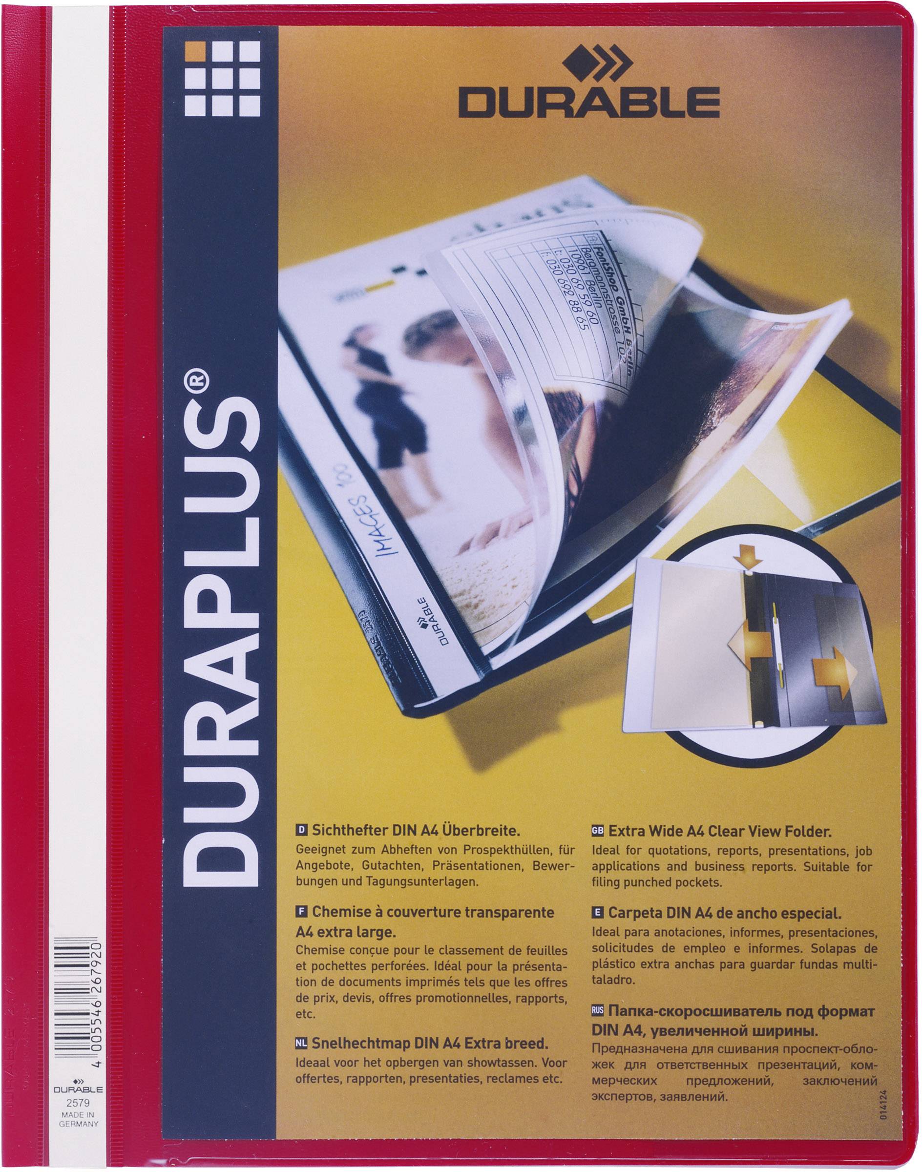 Durable Erbjudandemapp 257903 Röd DIN A4 1 st