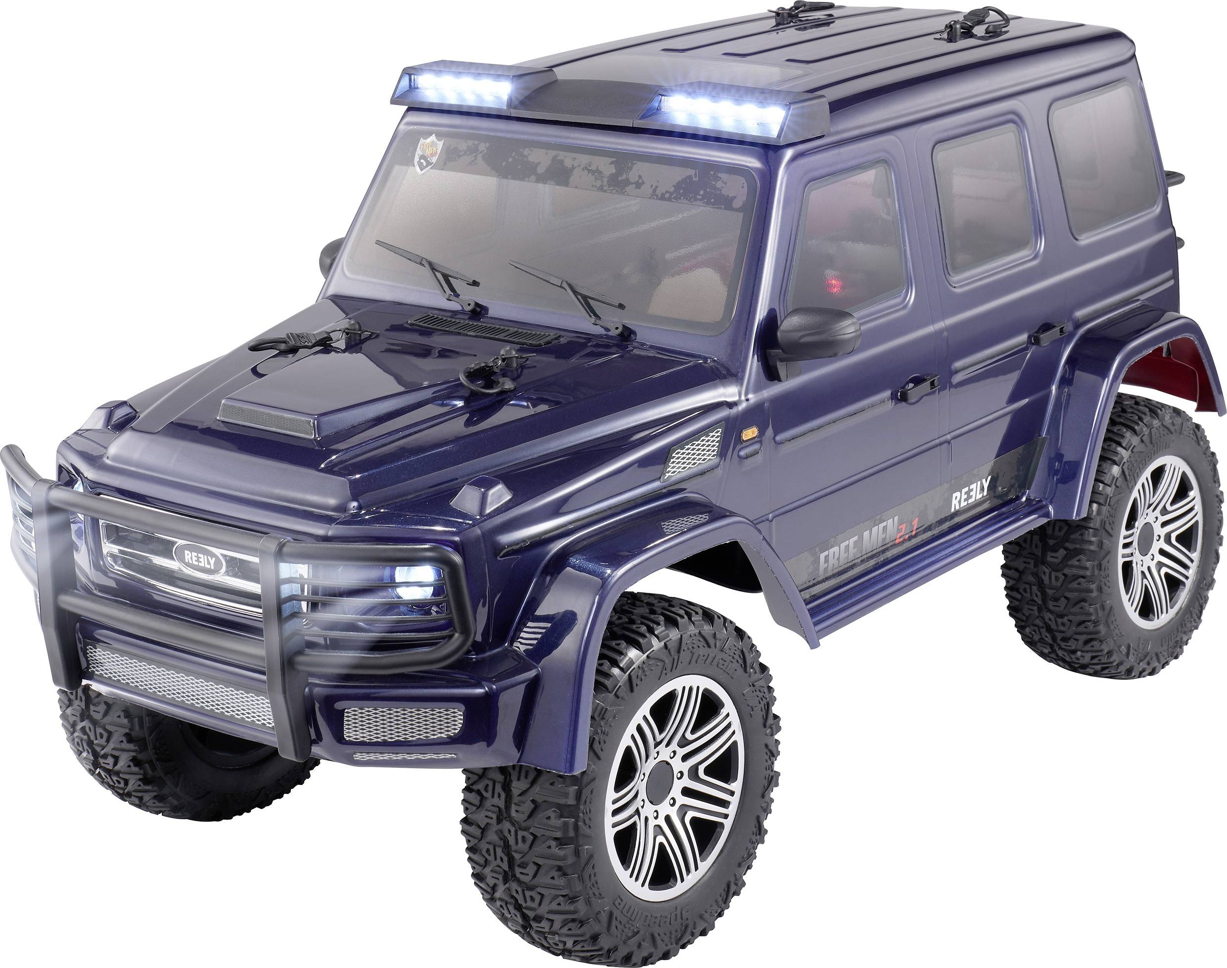 Reely FREE MEN 2.1 1:10 Borst motor RC modellbil Elektrisk Crawler Fyrhjulsdrift (4WD) 100% RtR 2,4 GHz inkl. batteri, l