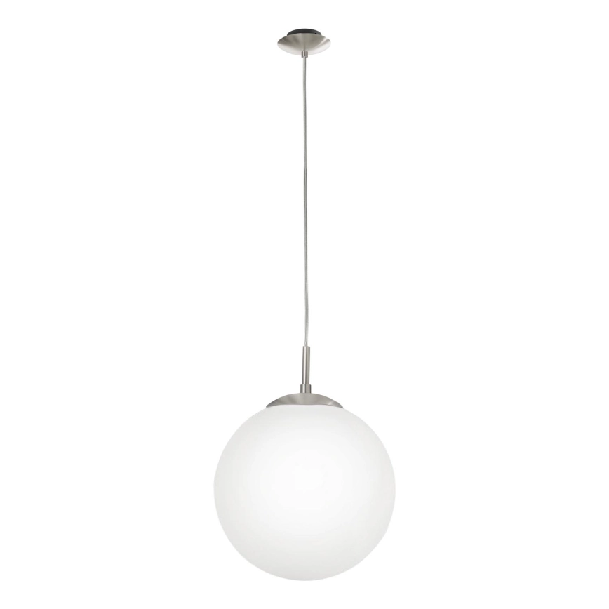 EGLO – Ljuskrona med textilsladd 1xE27/60W/230V diameter 30 cm vit
