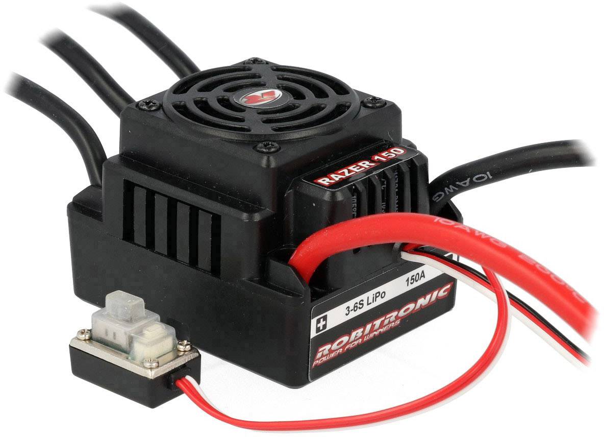 Robitronic Razer eight 150 A Fartreglage för RC-bil borstlös Belastningskapacitet (max.): 950 A
