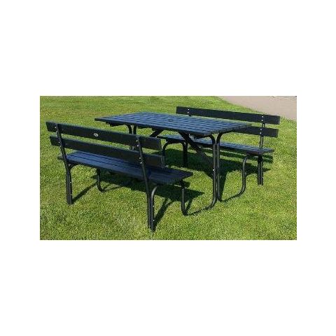 Eden Wood EW 0906-8150 Picknickbord 150 cm Svart