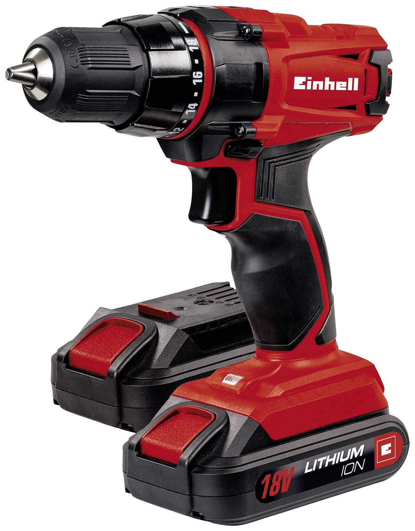 Einhell TC-CD 18-2 Li 4513820 Borrskruvdragare batteri 18 V 2.5 Ah Li-Ion inkl. laddare, inkl. 2x batterier