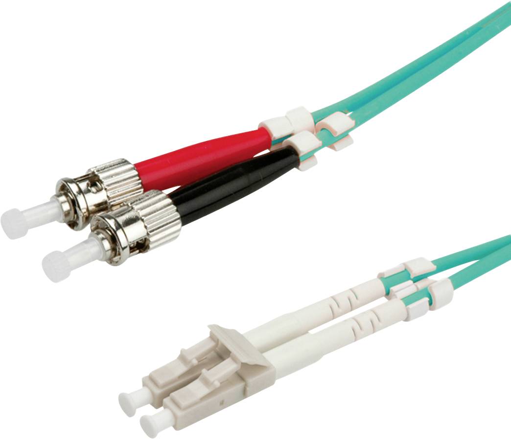 Roline 21.15.8720 Fiberoptik LWL Anslutningskabel 0.50 m Turkos [1x LC-stiftdon – 1x ST-15-stiftdon] 50/125 µ Multimode