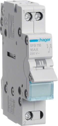 Gruppbrytare Grå 16 A 230 V Hager SFB116