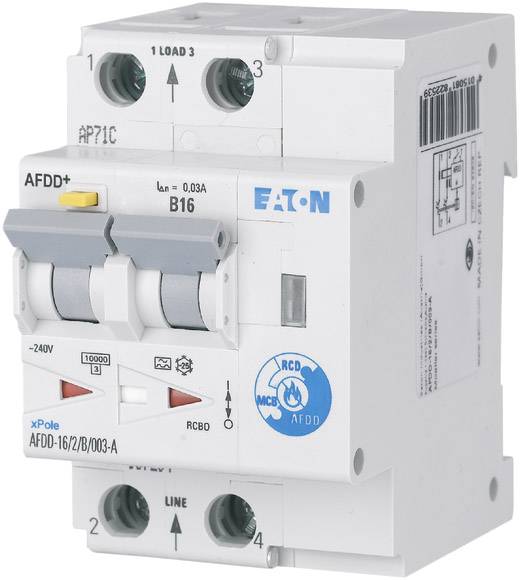 Eaton 187201 Ljusbågsskydd 2-polig 16 A 0.01 A 230 V/AC 1 st