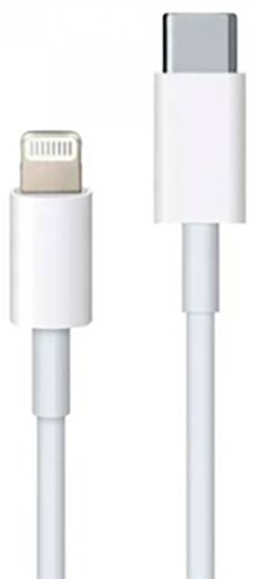 REEKIN USB-kabel USB 2.0 USB-C®-kontakt, Apple Lightning kontakt 1.00 m Vit 4260272282986