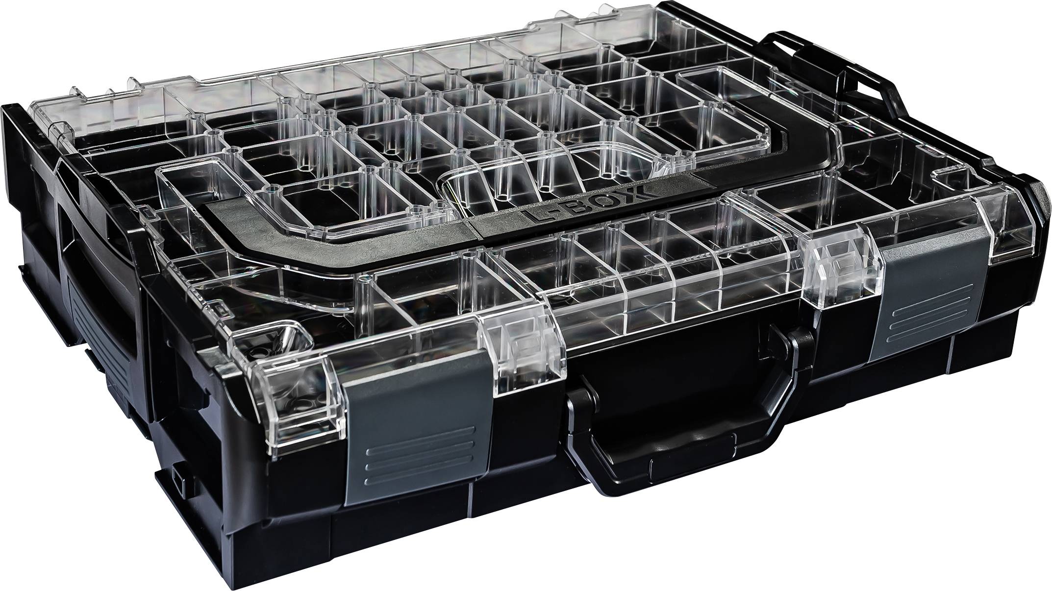 Sortimo L-BOXX 102 6100000362 Verktygslåda (tom) ABS Svart, Transparent (L x B x H) 445 x 358 x 118 mm