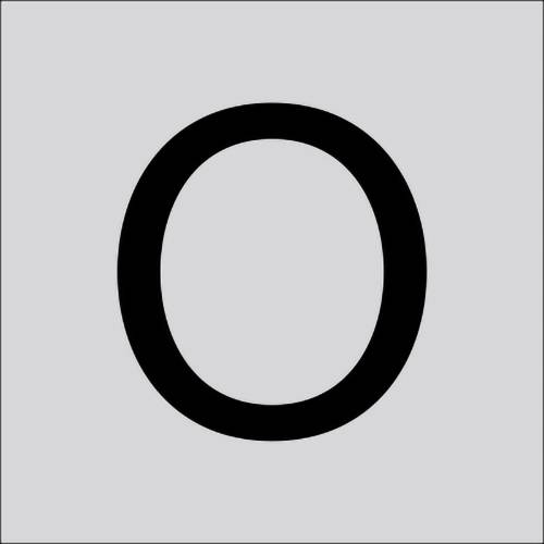 RZB 99223.013.O Bokstaven ”O” stor 120 mm 1 st