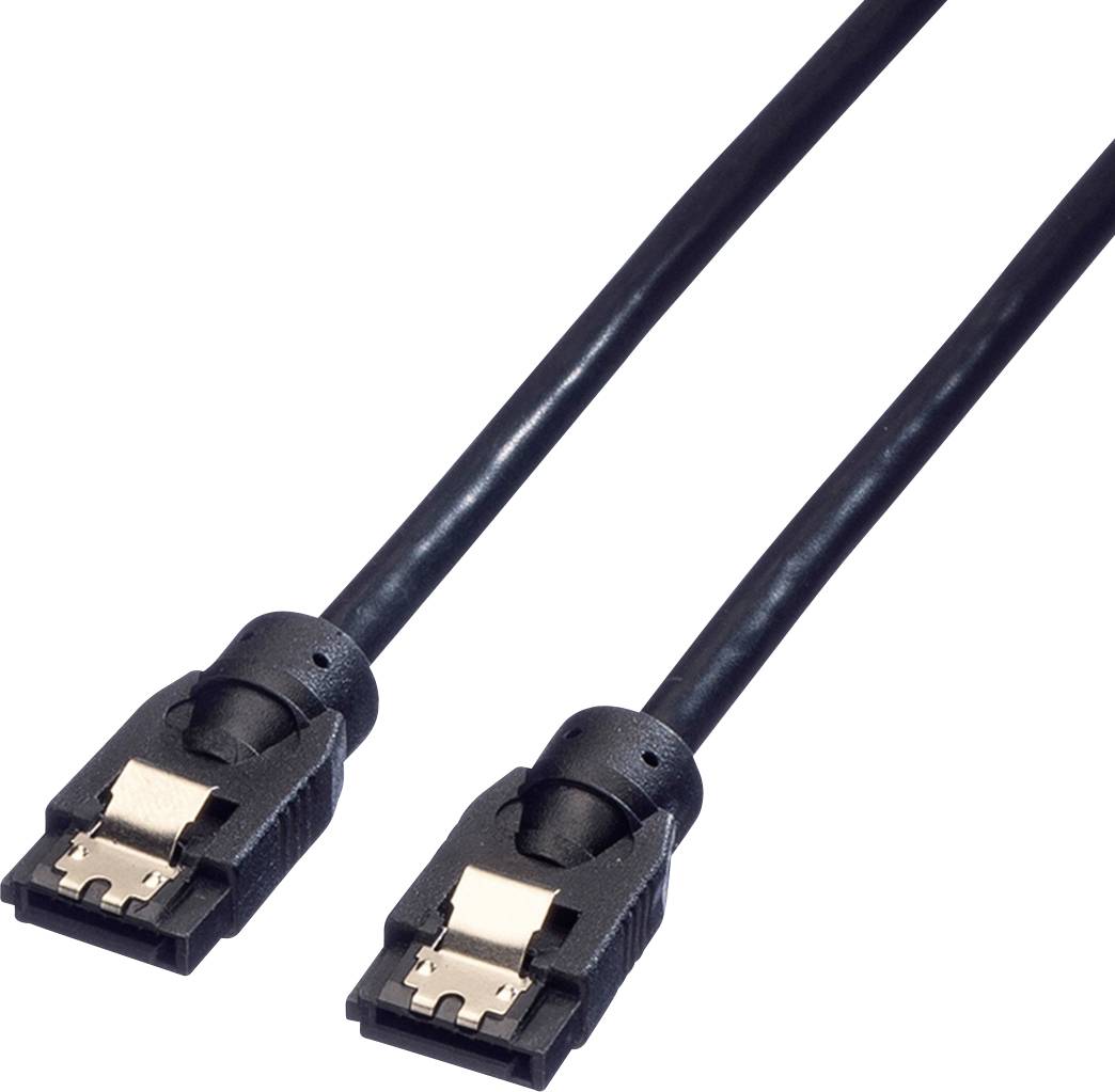 Roline PC Anslutningskabel [1x SATA hane 7-polig – 1x SATA hane 7-polig] 0.50 m Svart