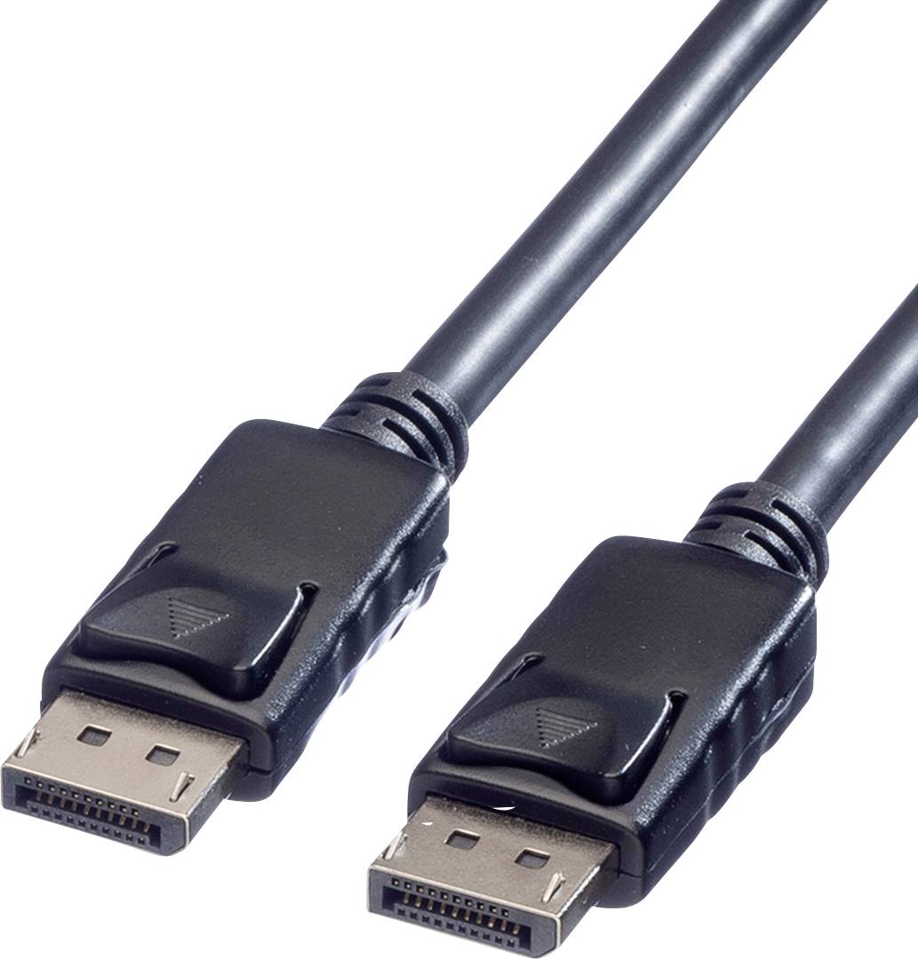 Roline DisplayPort Anslutningskabel DisplayPort-kontakt, DisplayPort-kontakt 2.00 m Svart 11.04.5602 Skärmad DisplayPort