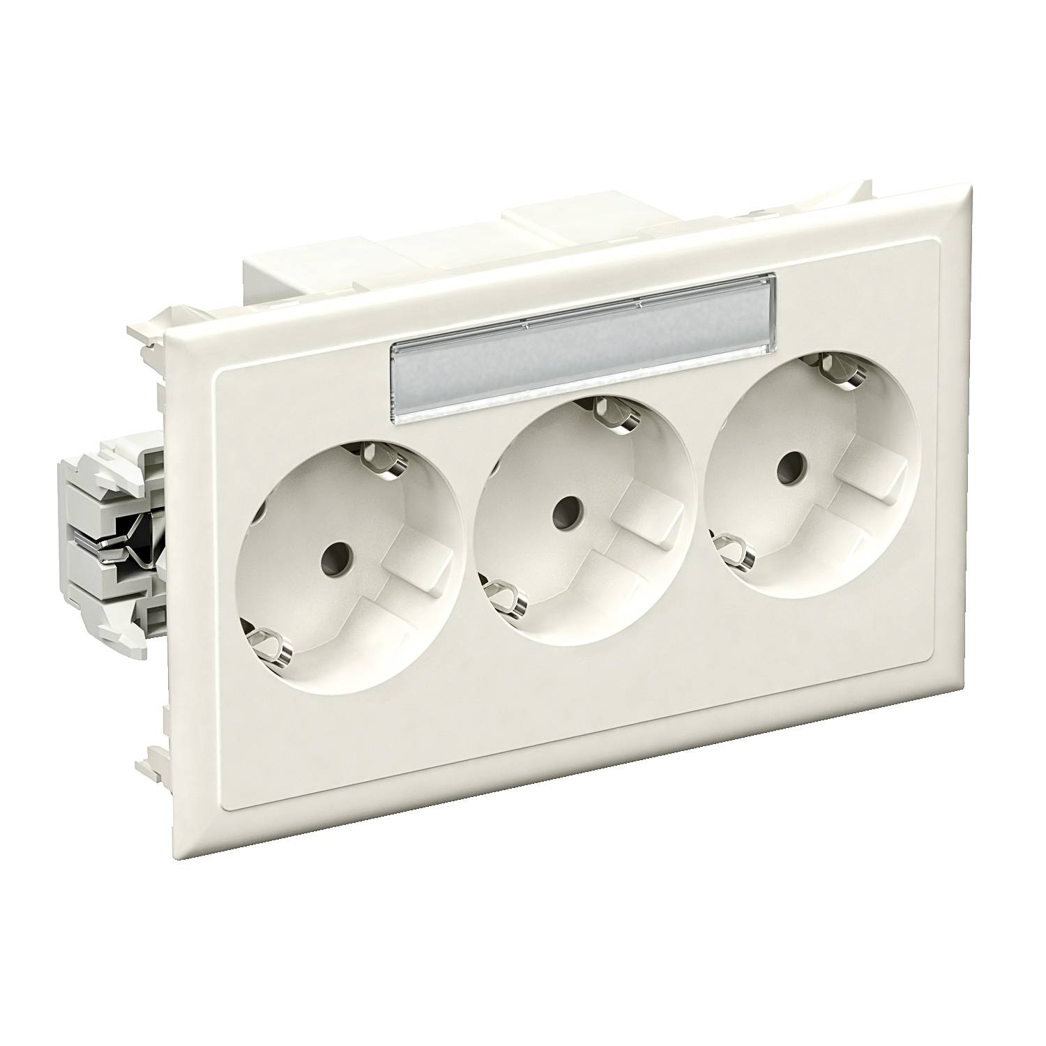 Schneider Electric 5940112 Infälld dosa 3x socket 1 st Vit