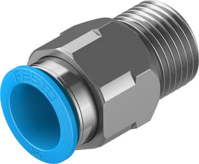 FESTO Rak koppling 153011 QS-1/2-16 Rör-Ø: 16 mm Gängstorlek: R1/2 1 st